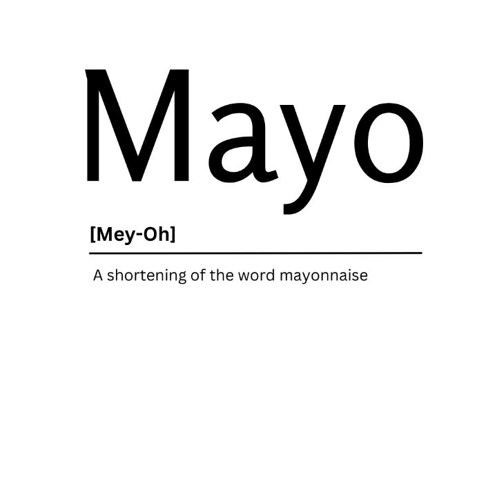 Mayo Dictionary Definition Kaigozen Digital Art, Humor & Satire