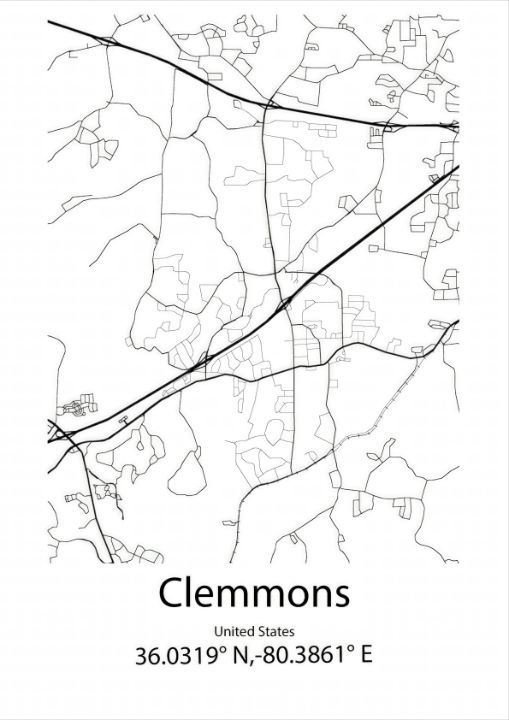 Clemmons, United States Map - Kaigozen - Drawings & Illustration ...