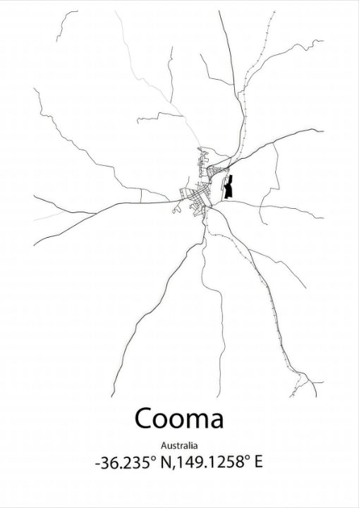 Cooma, Australia Map - Kaigozen - Drawings & Illustration, Places ...