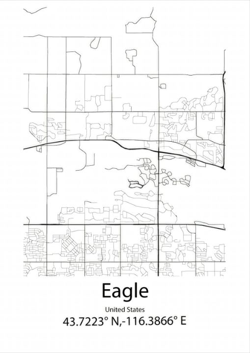 Eagle Point, United States Map - Kaigozen - Drawings & Illustration ...