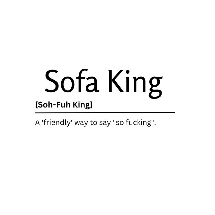 Sofa King Dictionary Definition Kaigozen Digital Art, Humor