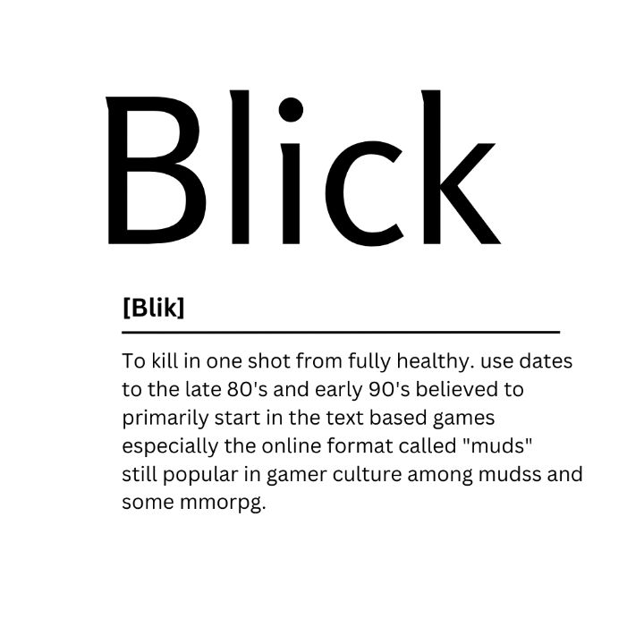 Blick Dictionary Definition - Kaigozen - Digital Art, Humor