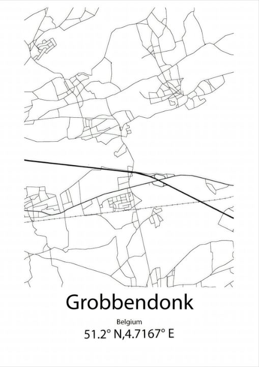 Grobbendonk, Belgium Map - Kaigozen - Drawings & Illustration, Places ...