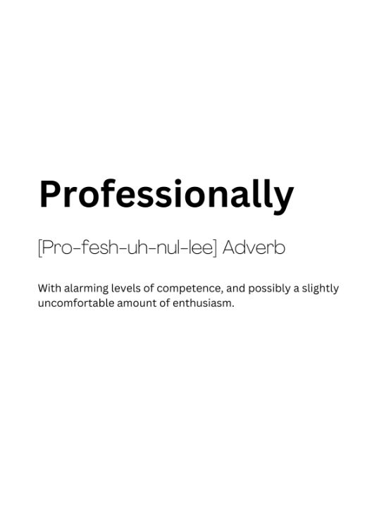 Professionally Dictionary Definition - Kaigozen - Digital Art & AI ...