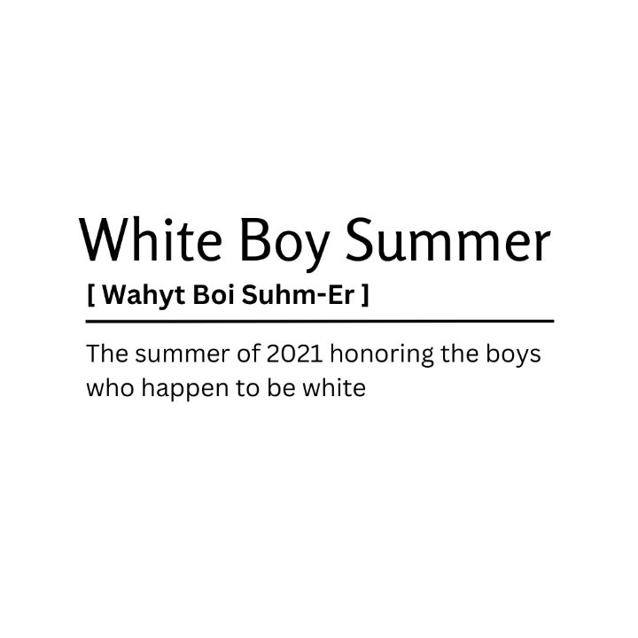White Boy Summer Dictionary Definit - Kaigozen - Digital Art