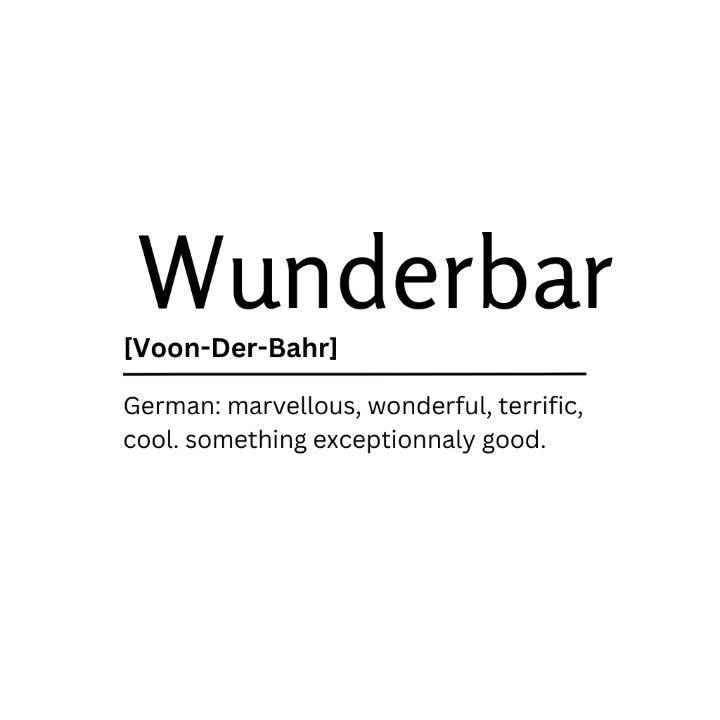 Wunderbar Dictionary Definition - Kaigozen - Digital Art, Humor