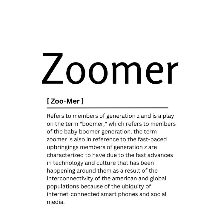 Zoomer Dictionary Definition - Kaigozen - Digital Art, Humor & Satire,  Signs & Sayings - ArtPal