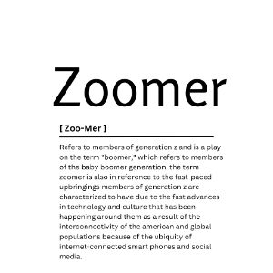 Zoomer  Dictionary Definition