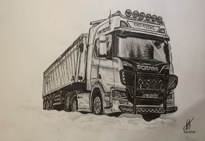 Scania - Bill Drury - Drawings & Illustration, Vehicles ...