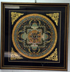 Mandala (canvas gold emboss)