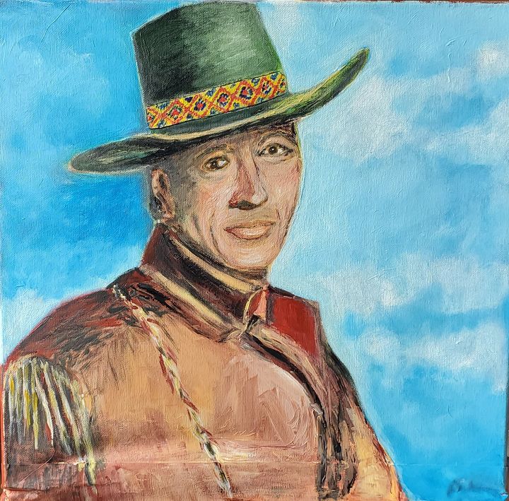 Gary Cooper Portrait - Claude's Paintings