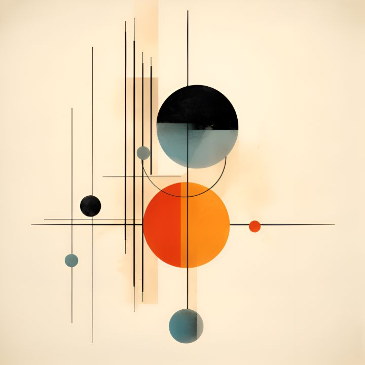Geometric Reverberations Circular Reverberations - Lang - Paintings & Prints, Abstract ...