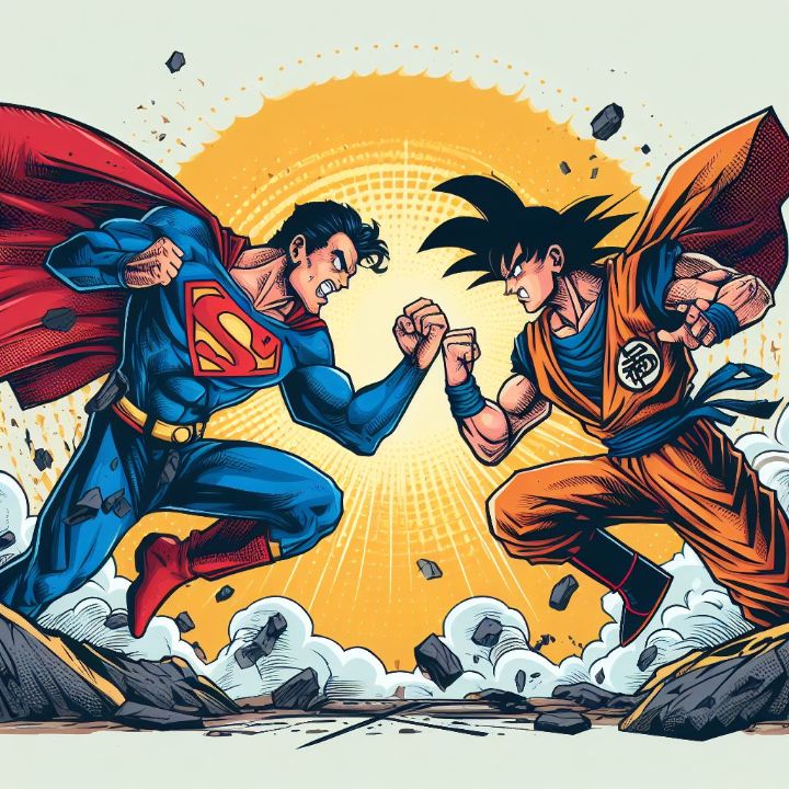 superman contra goku