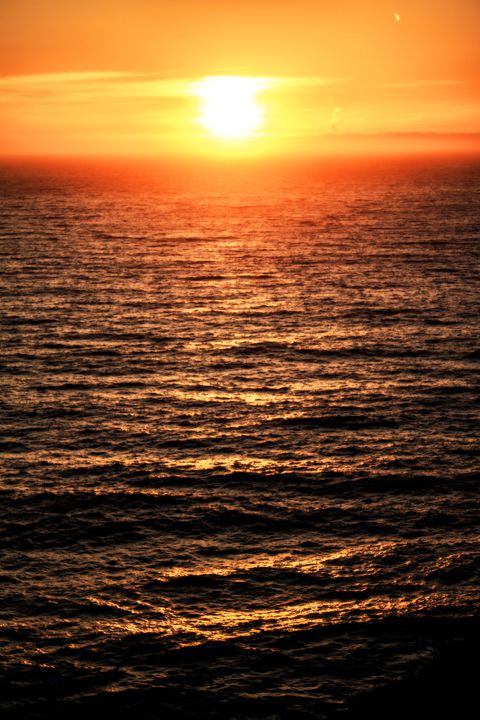 Golden Ocean Sunset   Jesse Redheart   Photography, Landscapes & Nature