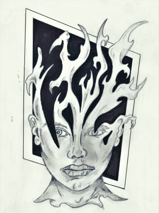 head design 2 - Vogtvisions - Drawings & Illustration, Abstract ...