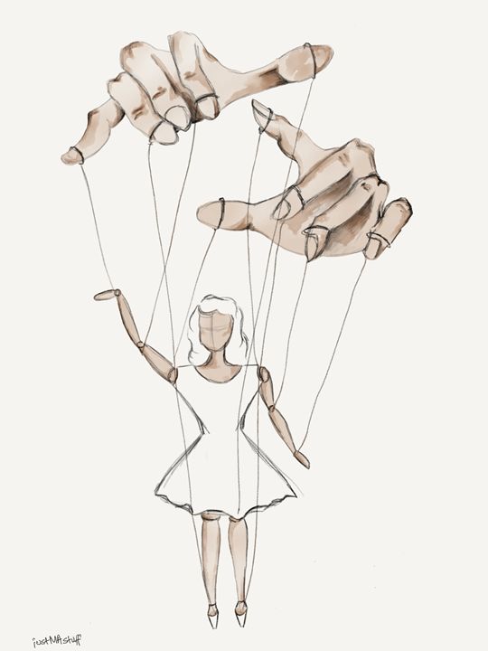 The Puppeteer - Mehar Anaokar - Drawings & Illustration, People & Figures,  Love & Romance - ArtPal