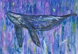 Whale in watercolor