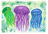 Jellyfish Dangle Original Watercolor