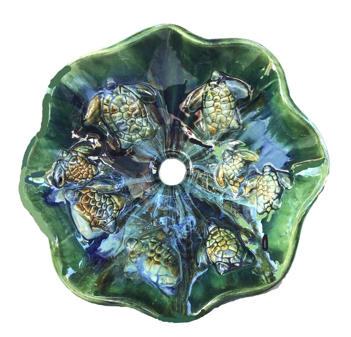 Ceramic Bathroom Sink Turtles Design Ceramic Designs by Albert