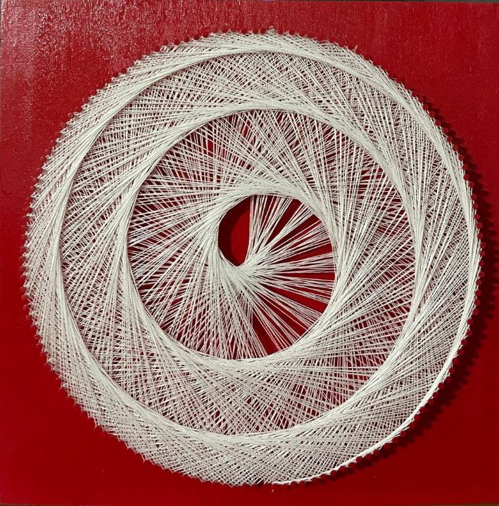 Peaceful Spiral Mandala String Art - Love of Threads