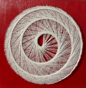 Peaceful Spiral Mandala String Art