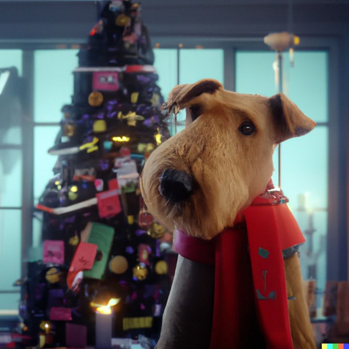 Airedale christmas decorations Clearance