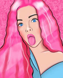 Portrait for shiny girl