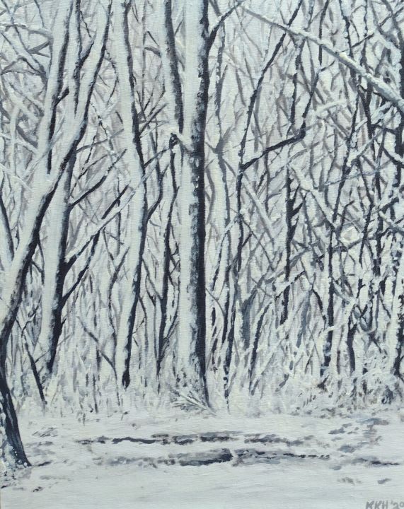 The Depths Of Winter: Contrasts - Naturescapes By Kay - Paintings ...