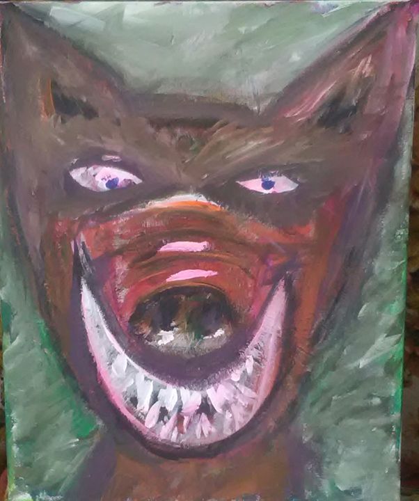 PEABODY THE DEVIL DOG - DEAD MAN WALKING FINE ART