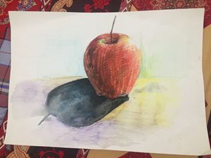 Apple watercolor