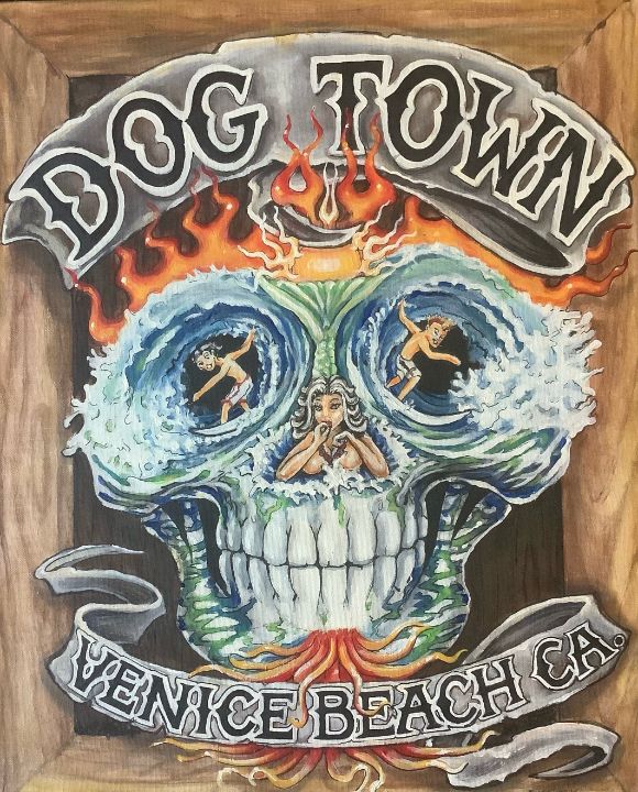 Dog Town ,VeniceBeach ,Ca. - Barnwear - Paintings & Prints