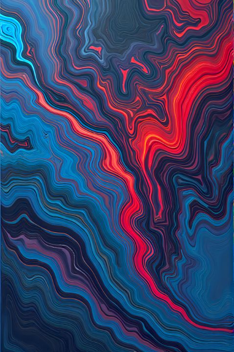 Abstract flowing pattern - Tes112Designs - Digital Art & AI, Abstract ...