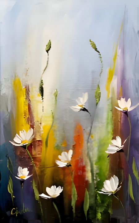 Abstract Wildflowers Painting Art Tes112Designs Paintings Prints   4 23 12 11 17 49 39m 