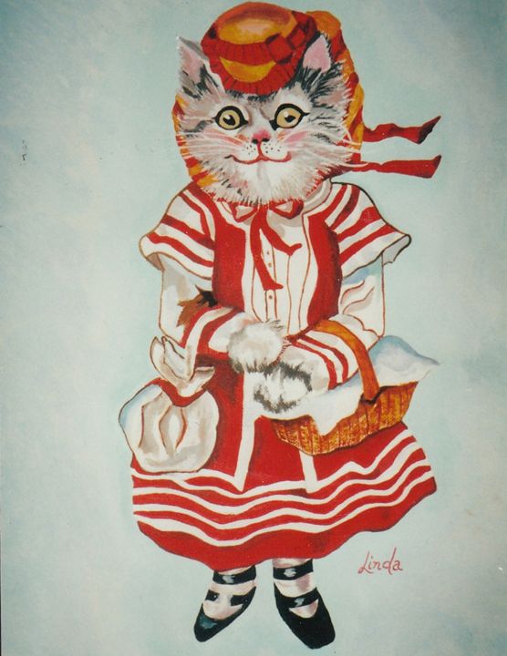 Crazy sales cat painting