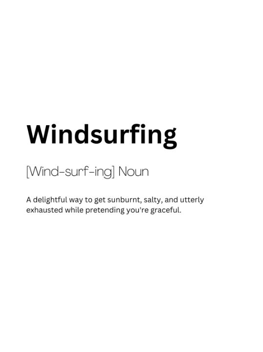 Windsurfing dictionary definition dictionary art digital art ai