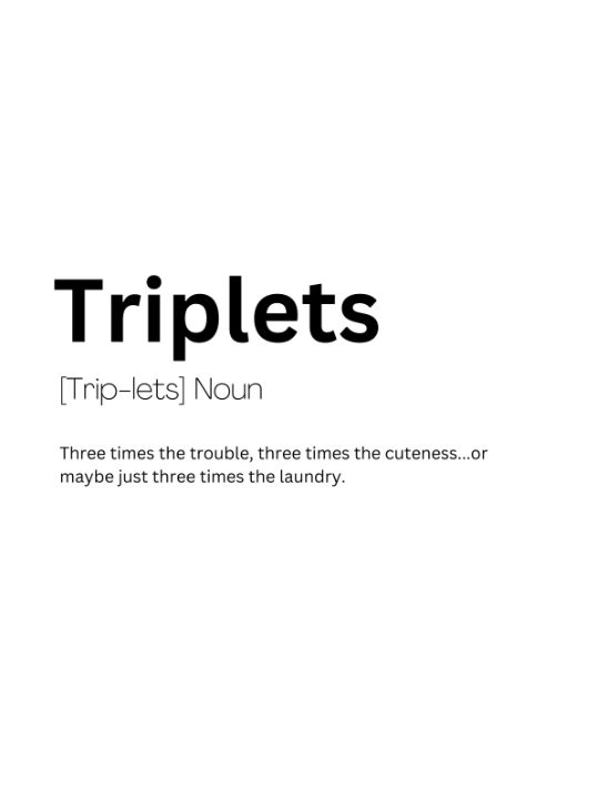 Triple Examples In English Triplets Dictionary Definition - Dictionary Art - Digital Art & AI ...