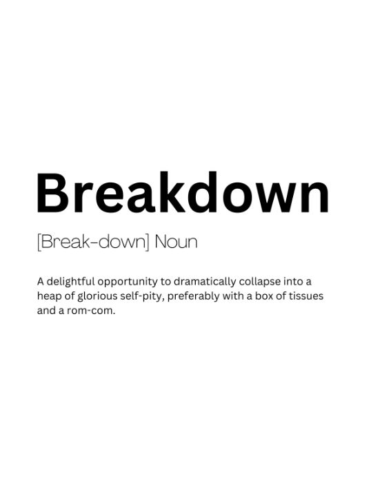 Breakdown Dictionary Definition - Dictionary Art - Digital Art & AI ...