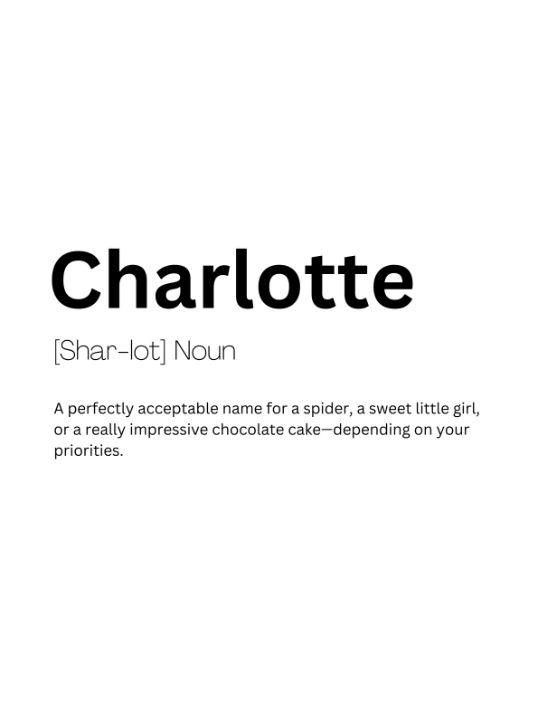 Charlotte Dictionary Definition Dictionary Art Digital Art Ai