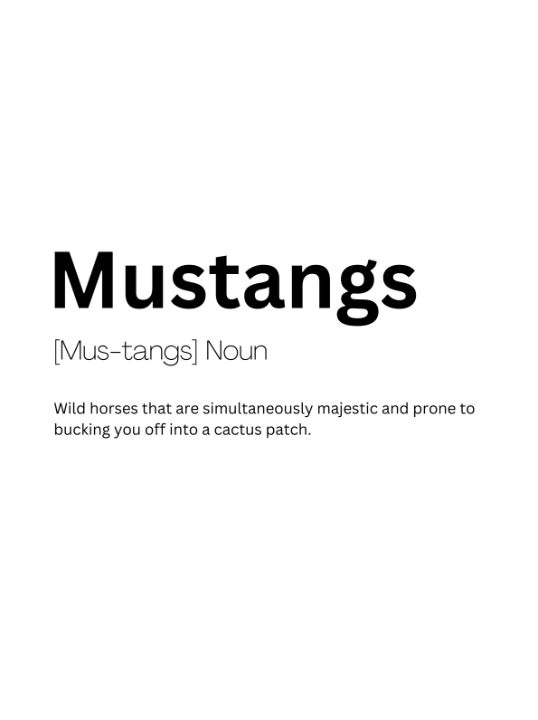 Mustangs dictionary definition dictionary art digital art ai