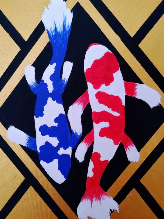 Art Poster Koi Fish Yin Yang