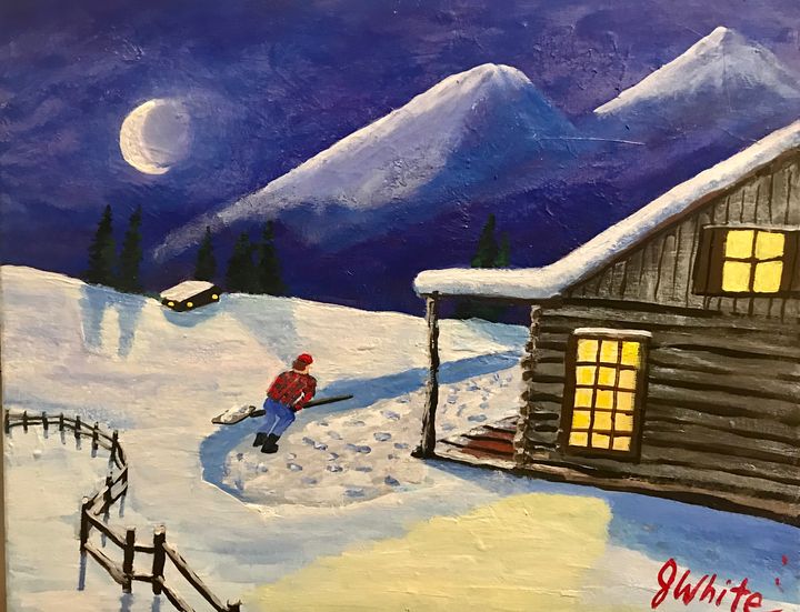 Cabin Life Free Shipping In Usa Unemployed Artist Paintings