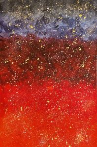 A golden galaxy