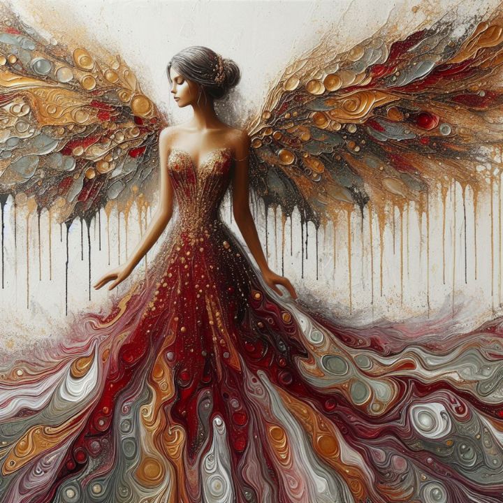Beautiful Angel - Abstract Bliss - Digital Art & AI, Abstract ...