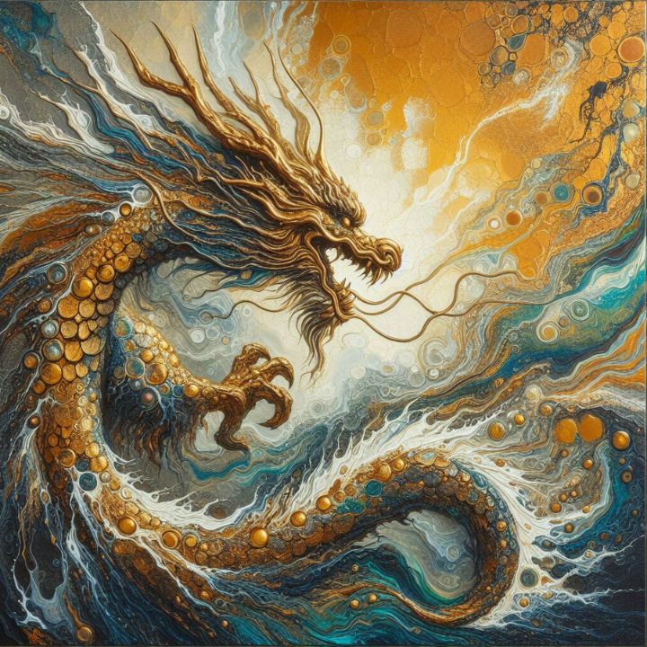 Dragon - Abstract Bliss - Digital Art & AI, Fantasy & Mythology ...