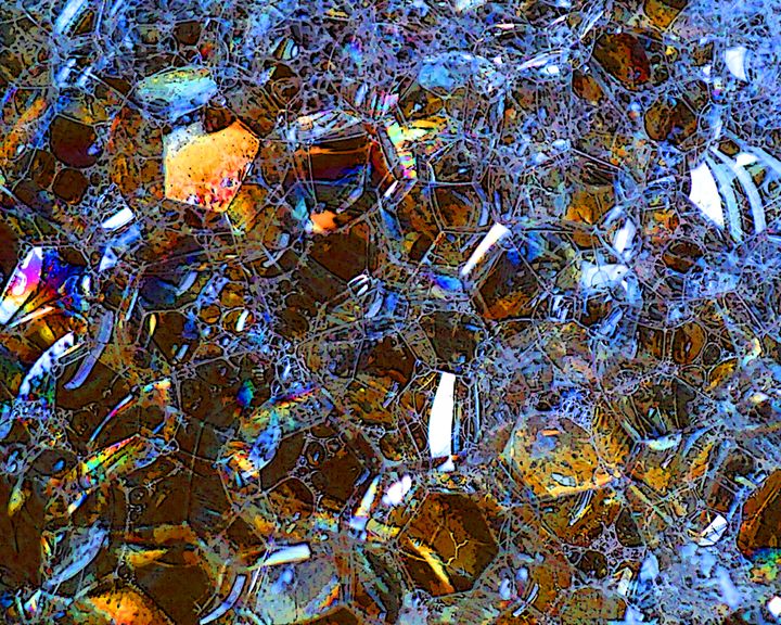 Bubbles in Blue - Larry West Art