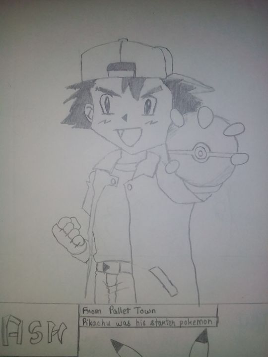 Ash (From Pokemon) !!! :) :) - Some Cartoon Sketches (By MaxBhatt92) -  Drawings & Illustration, Childrens Art, TV Shows & Movies - ArtPal