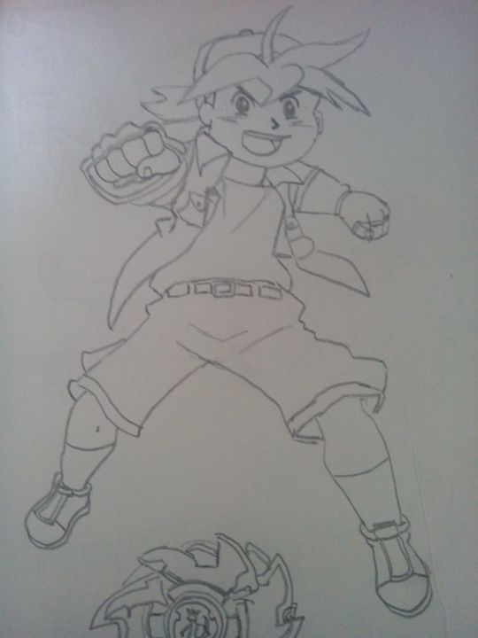 Tyson (From Beyblade) :) :) :) :) :) - Some Cartoon Sketches (By  MaxBhatt92) - Paintings & Prints, Childrens Art, TV Shows & Movies - ArtPal