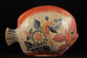 Vintage Mexican Ceramic Fish - POCHTECA
