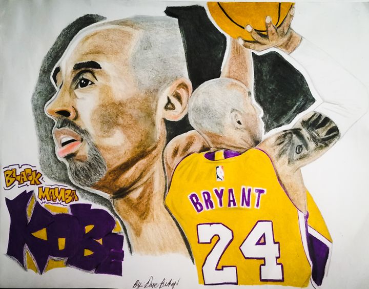 Kobe Bryant - Destiny's Art - Drawings & Illustration, Sports & Hobbies,  Basketball - ArtPal