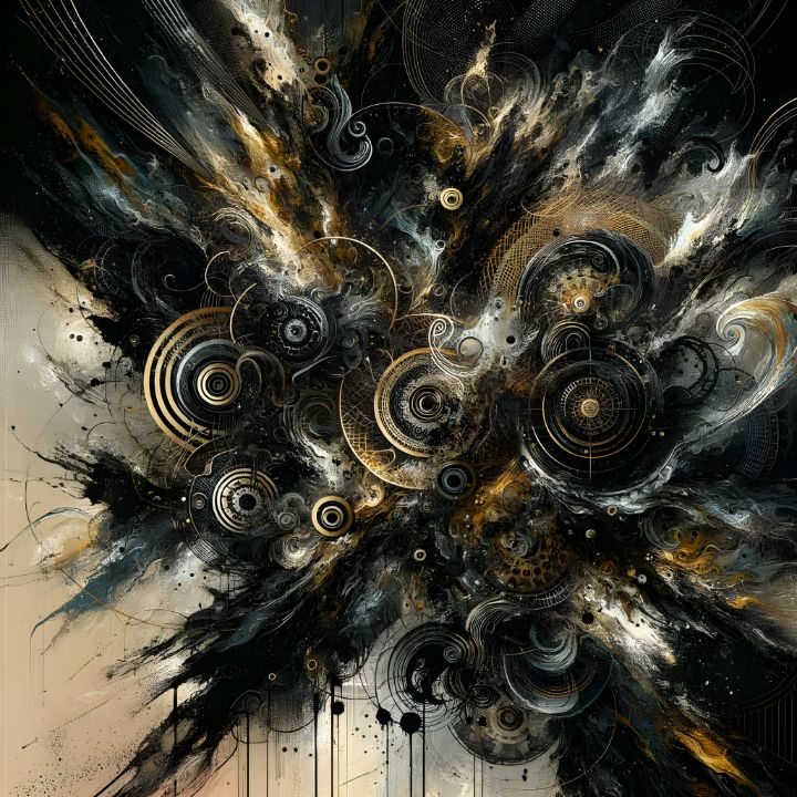 Abyssal Echoes - ArtofChaos - Paintings & Prints, Abstract, Geometric ...